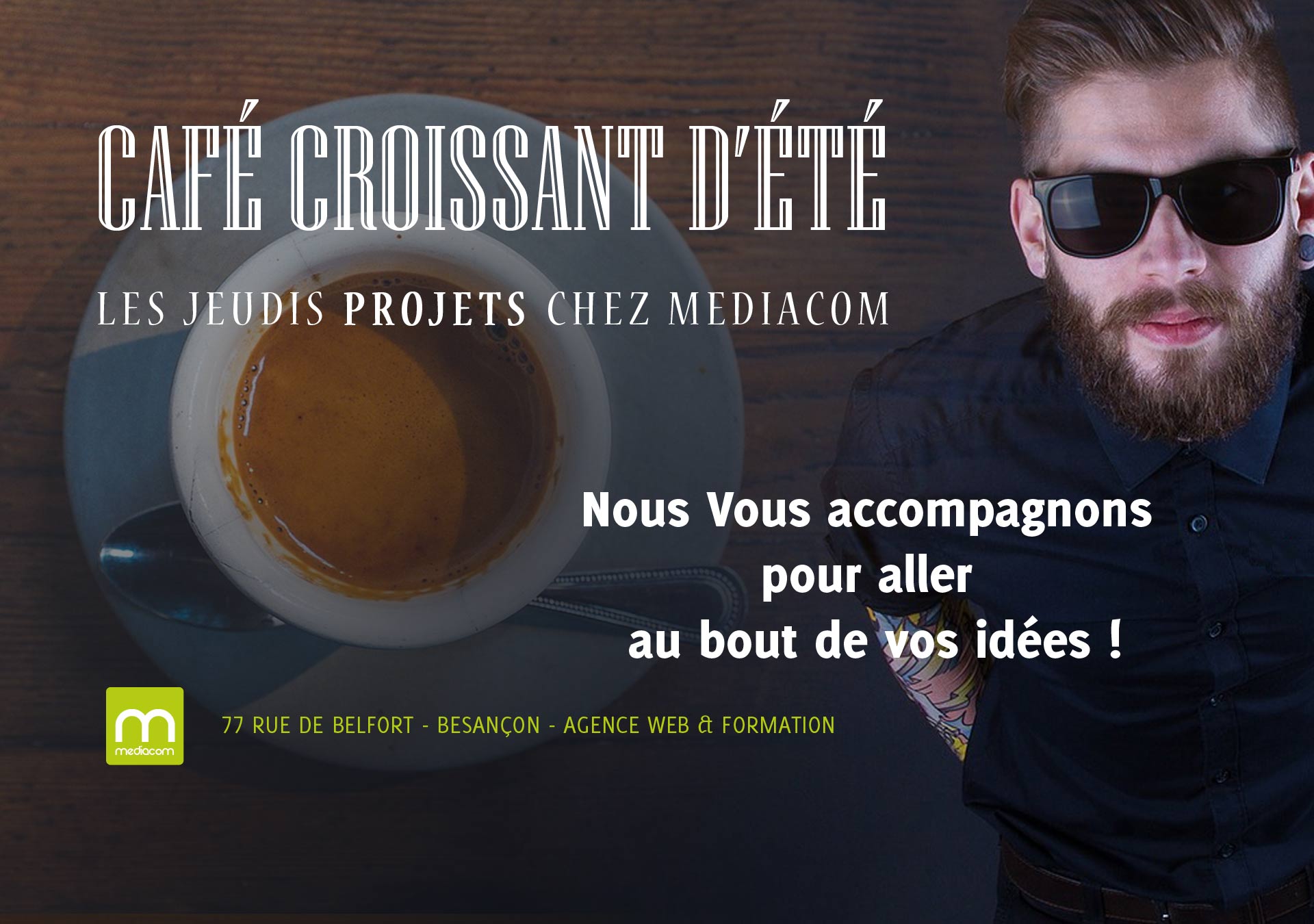cafe croissants projets mediacom ete 2016