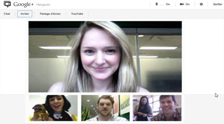 visio conference google plus